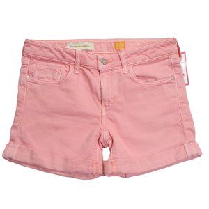Pilcro and Letterpress No. 27 Mid Rise Shorts Pink Women's Pink Size 27